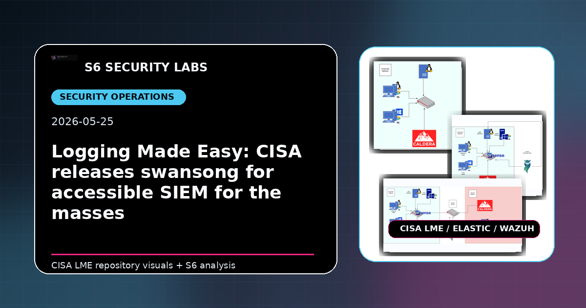 Logging Made Easy: CISA releases swansong for accessible SIEM for the masses